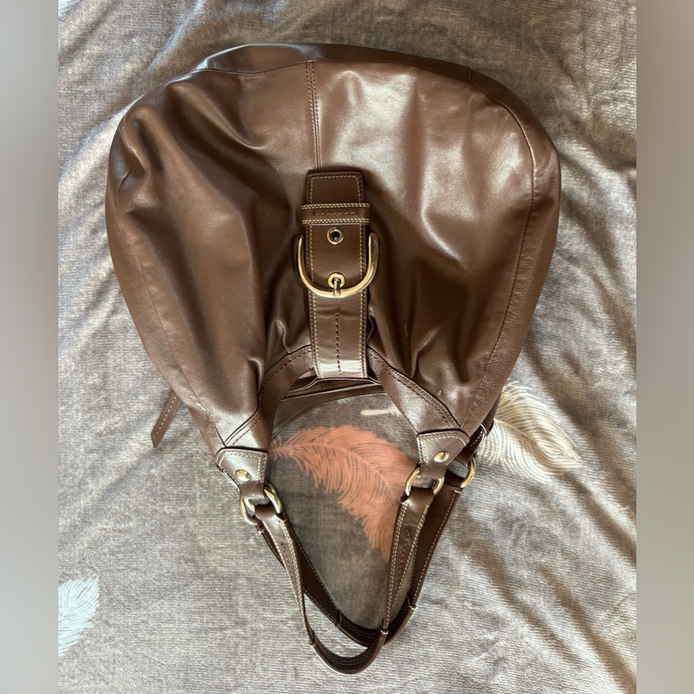 Brown coach bag